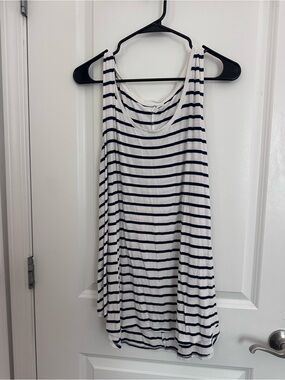 Old Navy Navy and White Striped Tank